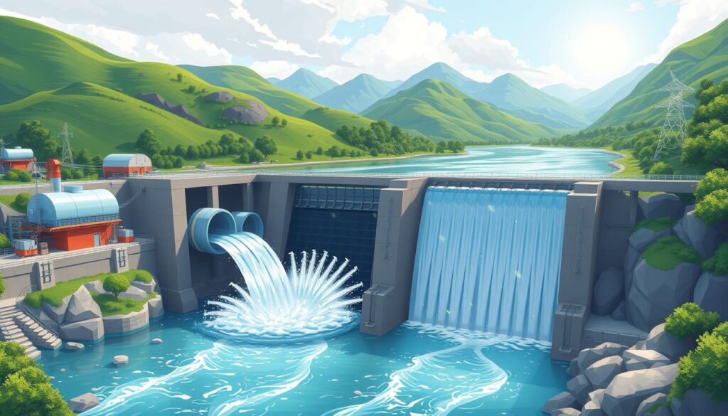 Processo di generazione energia idroelettrica Processo di generazione energia idroelettrica